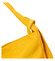 Dámska kožená kabelka cez plece žltá - ItalY Armáni