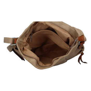 Dámska kabelka cez rameno pieskovo hnedá - Paolo Bags SaMi