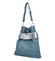 Luxusná dámska kabelka bledo modro strieborná - Paolo Bags Manue