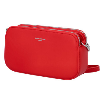 Malá dámska crossbody kabelka červená - David Jones Lily