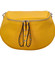 Luxusná kožená kabelka ľadvinka žltá - ItalY Banana