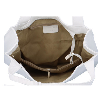 Dámska kožená kabelka biela - ItalY Methy