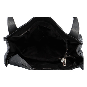 Dámska kožená kabelka čierna - ItalY Methy