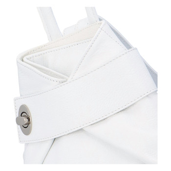 Dámsky kožený batôžtek biely - ItalY Vazky
