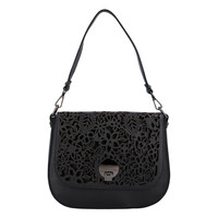 Dámska kožená crossbody kabelka čierna - ItalY Bettery