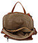 Dámsky kožený batôžtek kabelka svetlo hnedý - ItalY Houtel