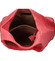 Dámska kožená kabelka cez plece lososovo ružová - ItalY SkyFull