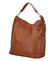 Veľká kožená dámska kabelka svetlo hnedá - ItalY Celinda Mat