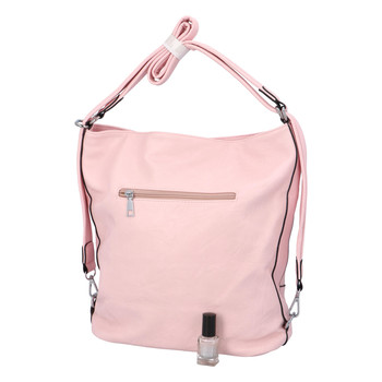Dámska kabelka batoh ružová - Romina Zilla