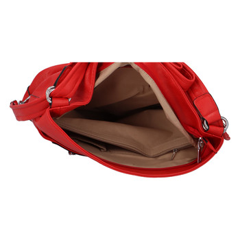 Dámska kabelka batoh červená - Romina Zilla