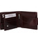 Lesklá pánska hnedá kožená peňaženka - Tomas 76VT