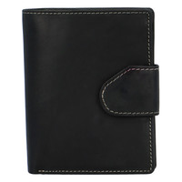 Pánska matná kožená peňaženka čierna - Tomas 75VO