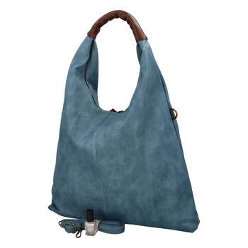 Veľká dámska kabelka modrá - Paolo Bags Mansoi