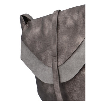 Dámska módna kabelka cez rameno strieborná - Paolo Bags Aethiops