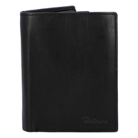 Pánska kožená peňaženka čierna - Delami 8702