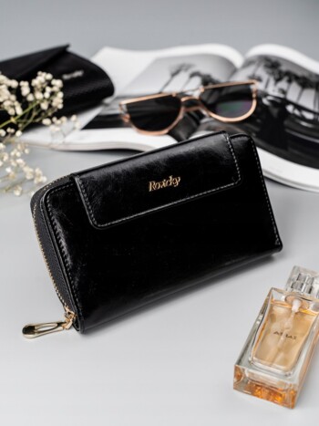 Dámska kožená peňaženka čierna - Rovicky Loraine