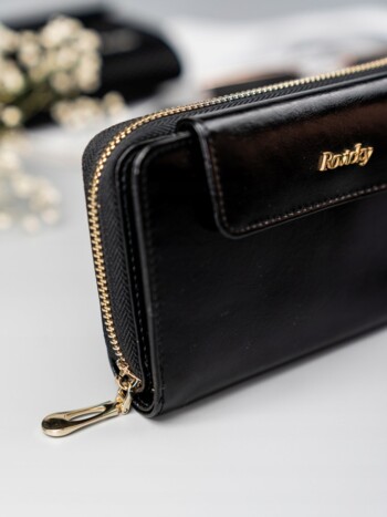 Dámska kožená peňaženka čierna - Rovicky Loraine