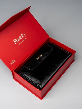 Dámska kožená peňaženka čierna - Rovicky Loraine