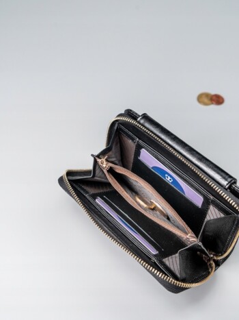 Dámska kožená peňaženka čierna - Rovicky Loraine