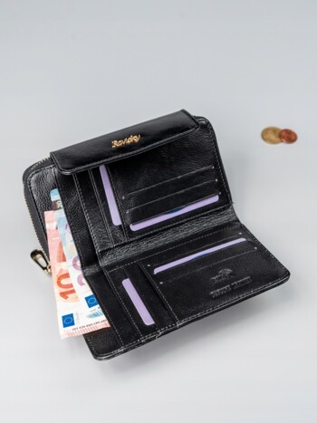 Dámska kožená peňaženka čierna - Rovicky Loraine