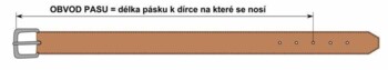 Pánsky kožený opasok čierny - PB Haret 115