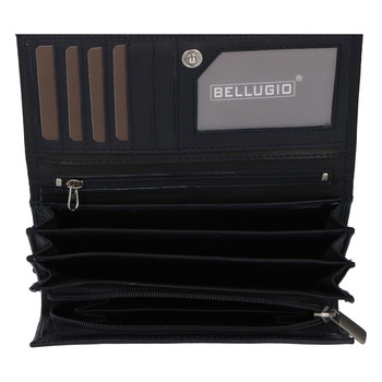 Dámska kožená peňaženka modro čierna - Bellugio Sofia New