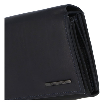 Dámska kožená peňaženka čierno modrá - Bellugio Averi New