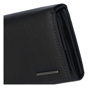 Dámska kožená peňaženka modro čierna - Bellugio Averi New