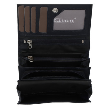 Dámska kožená peňaženka modro čierna - Bellugio Averi New