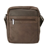 Pánska kožená crossbody taška hnedá - Bellugio Dagomal