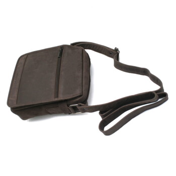 Pánska kožená crossbody taška hnedá - Bellugio Dagomal