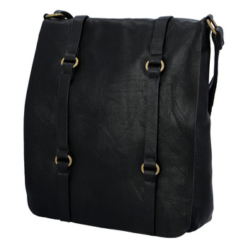 Dámska kabelka cez plece čierna - Paolo Bags Madeline