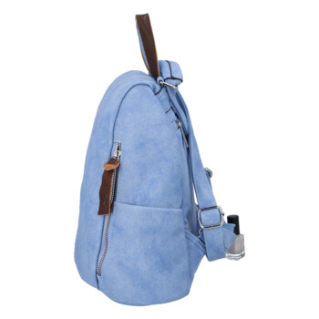 Dámsky kabelko/batoh džínsovo modrý - Paolo bags Antonio