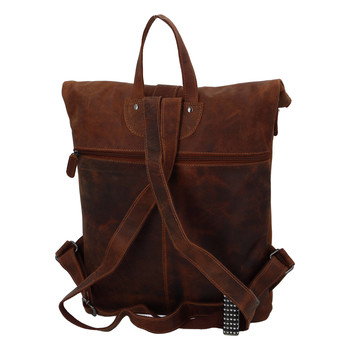 Luxusný kožený batoh hnedý - Greenwood Duster