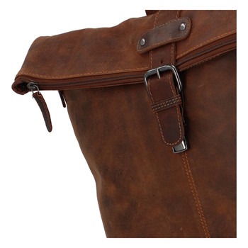 Luxusný kožený batoh hnedý - Greenwood Duster
