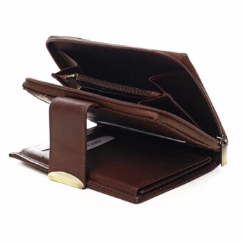 Dámska kožená peňaženka hnedá - Diviley Oryna