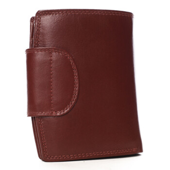 Pánska kožená peňaženka vínová - Delami Biser