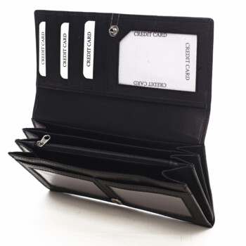 Dámska kožená peňaženka čierna - Diviley Jamin