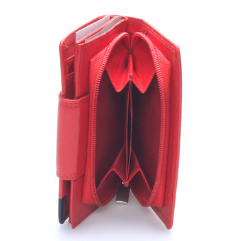 Stredne veľká dámska kožená peňaženka červená - Bellugio Calla 2