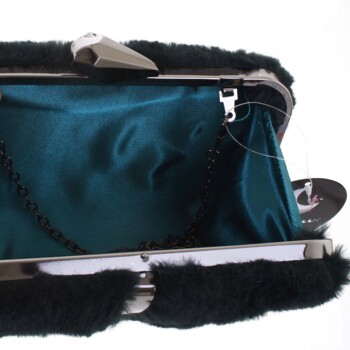 Dámska listová kabelka tmavo zelená - Delami Aina