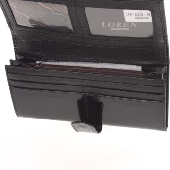 Dámska kožená peňaženka čierna - Loren Aness