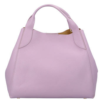 Dámska kožená kabelka svetlo fialová - ItalY Keriska