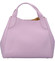 Dámska kožená kabelka svetlo fialová - ItalY Keriska