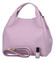 Dámska kožená kabelka svetlo fialová - ItalY Keriska