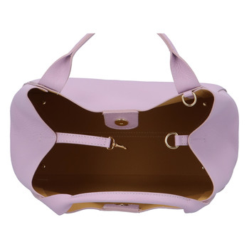 Dámska kožená kabelka svetlo fialová - ItalY Keriska