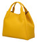 Dámska kožená kabelka žltá - ItalY Keriska