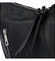 Dámska kožená kabelka cez plece čierna - ItalY Broskiv