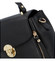 Dámska kožená kabelka do ruky čierna - ItalY Bonna