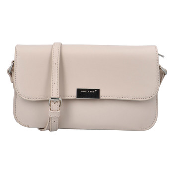 Malá dámska crossbody kabelka béžová - David Jones Brianna