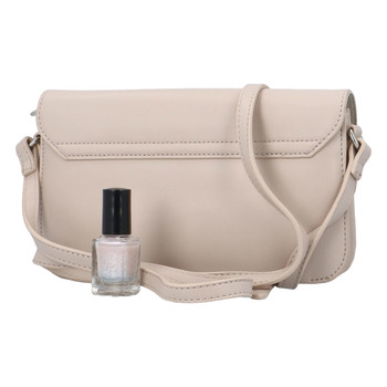 Malá dámska crossbody kabelka béžová - David Jones Brianna